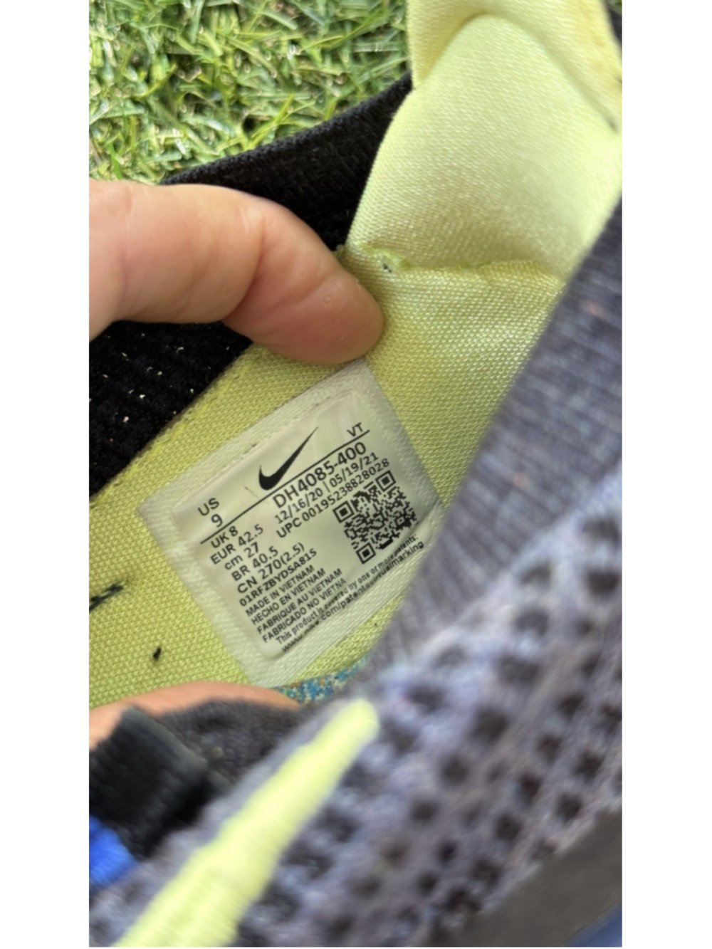 Nike Air VaporMax 2021 Flyknit Obsidian Light Lemon Twist DH4085-400 Men's 9 - Picture 2 of 11